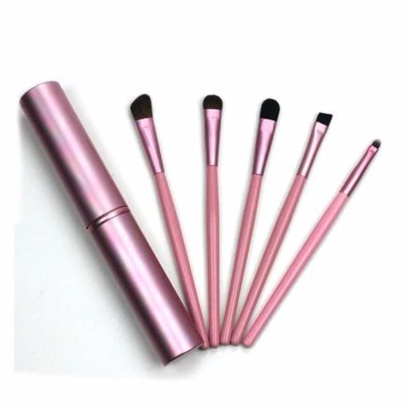 NEW 5pc Travel Makeup Brush Set W/Case - Picture 8 of 8